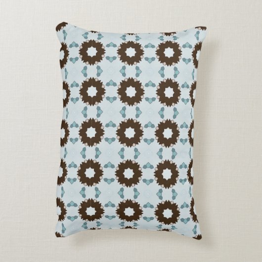 decorative pillow featuring a geometric pattern アクセントクッション (裏面(縦))