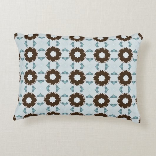 decorative pillow featuring a geometric pattern アクセントクッション (裏面)