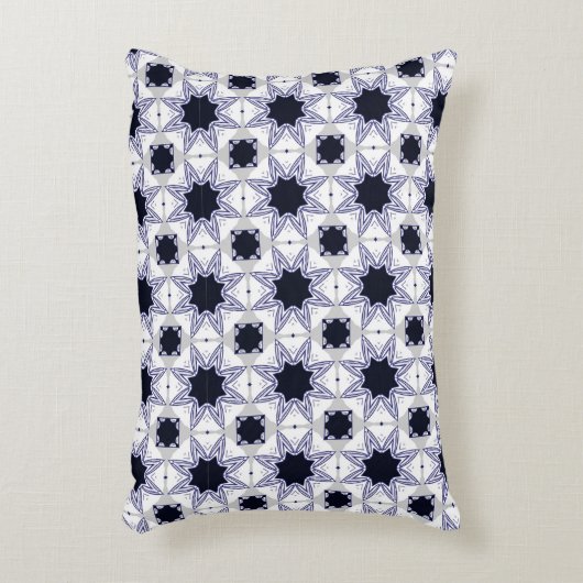 decorative pillow featuring a geometric pattern アクセントクッション (正面(垂直))