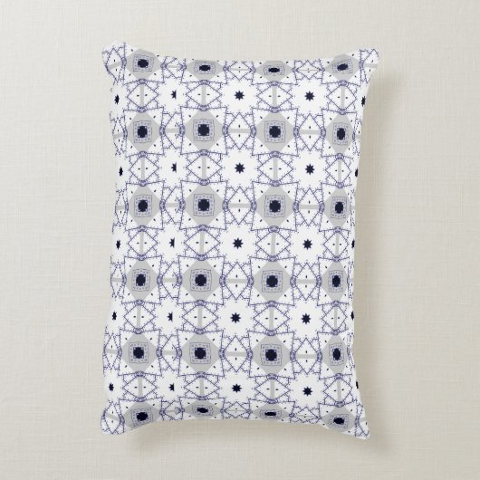 decorative pillow featuring a geometric pattern アクセントクッション (裏面(縦))