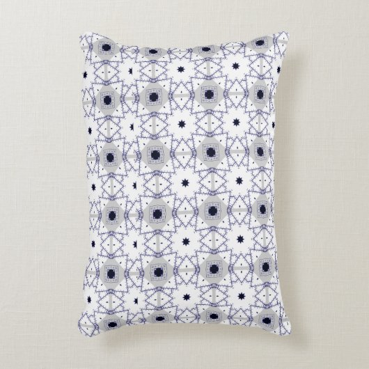 decorative pillow featuring a geometric pattern アクセントクッション (正面(垂直))