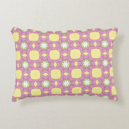 decorative pillow featuring a geometric pattern アクセントクッション