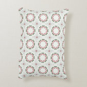 decorative pillow featuring a geometric pattern アクセントクッション (裏面(縦))