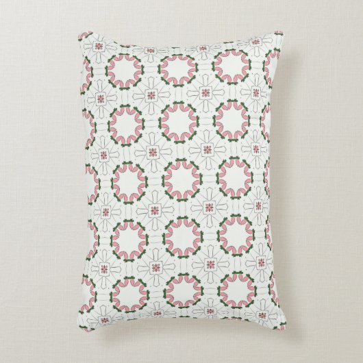 decorative pillow featuring a geometric pattern アクセントクッション (正面(垂直))