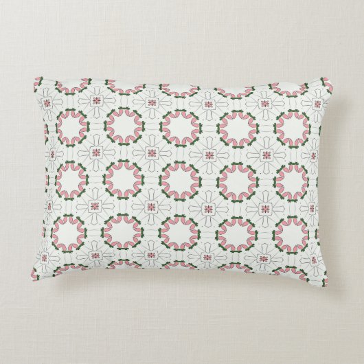 decorative pillow featuring a geometric pattern アクセントクッション (裏面)