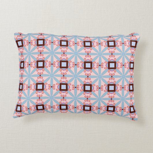 decorative pillow featuring a geometric pattern アクセントクッション (裏面)