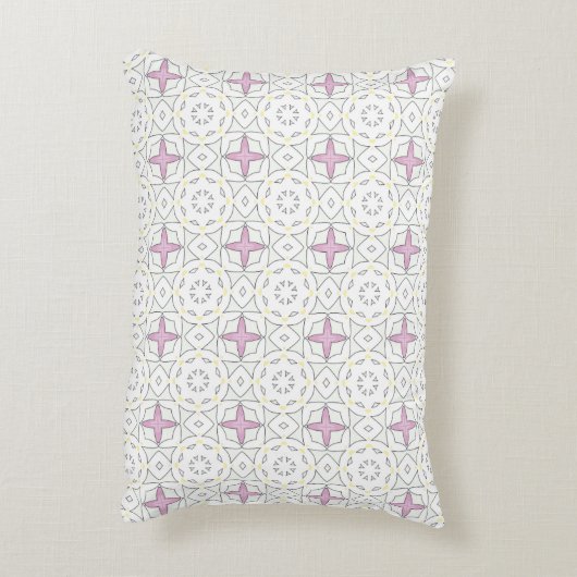 decorative pillow featuring a geometric pattern アクセントクッション (裏面(縦))