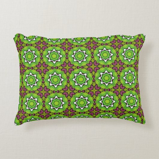 decorative pillow featuring a geometric pattern アクセントクッション (正面)