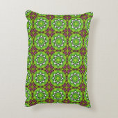 decorative pillow featuring a geometric pattern アクセントクッション (裏面(縦))