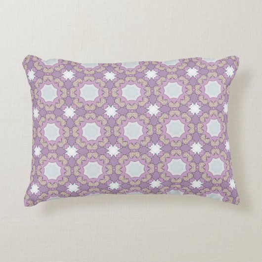 decorative pillow featuring a geometric pattern アクセントクッション (正面)