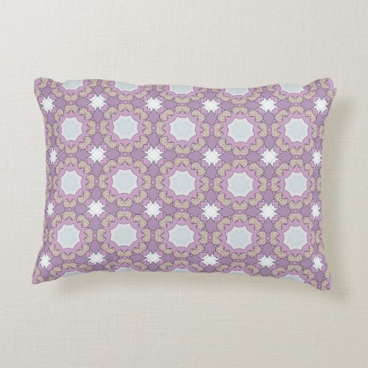 decorative pillow featuring a geometric pattern アクセントクッション (裏面)