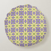 decorative pillow featuring a geometric pattern ラウンドクッション (裏面)