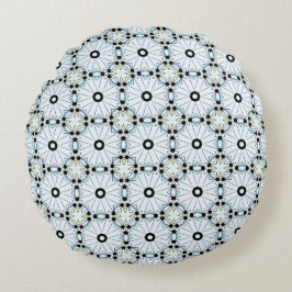 decorative pillow featuring a geometric pattern ラウンドクッション