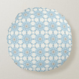decorative pillow featuring a geometric pattern ラウンドクッション