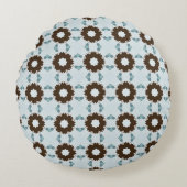 decorative pillow featuring a geometric pattern ラウンドクッション (正面)