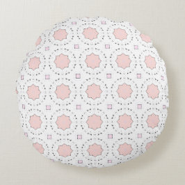 decorative pillow featuring a geometric pattern ラウンドクッション