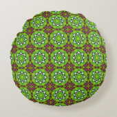 decorative pillow featuring a geometric pattern ラウンドクッション (正面)