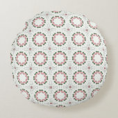 decorative pillow featuring a geometric pattern ラウンドクッション (正面)