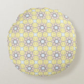 decorative pillow featuring a geometric pattern ラウンドクッション (正面)