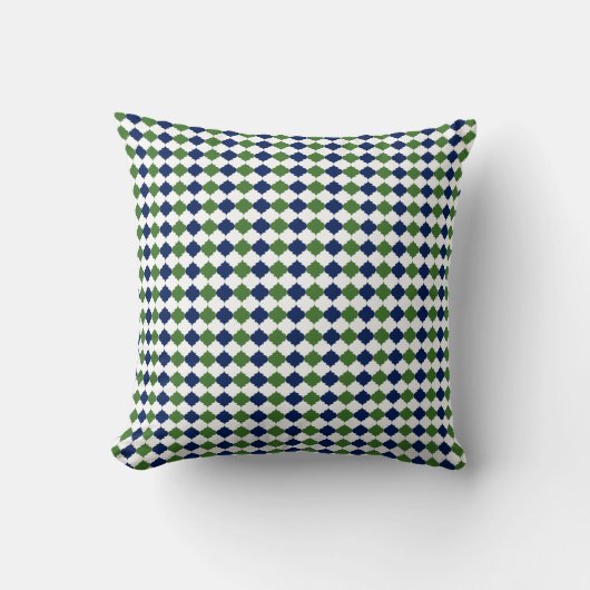 Decorative Pillow with Moroccan Zellige Patterns クッション (正面)