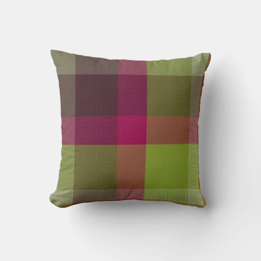  Decorative Plaid  クッション (正面)