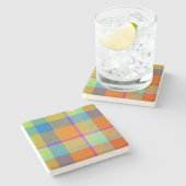  Decorative Plaid  ストーンコースター (横)