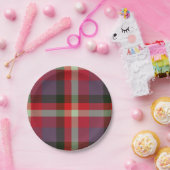 Decorative Plaid ペーパープレート (パーティー)