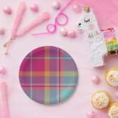  Decorative Plaid ペーパープレート (パーティー)