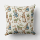 Decorative Rabbit Pattern Throw Pillow クッション (裏面)