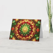 Decorative Red Green Holiday Card カード (正面)