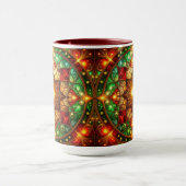 Decorative Red Green Holiday Mug マグカップ (中央)