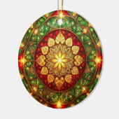 Decorative Red Green Holiday Ornament セラミックオーナメント (左)