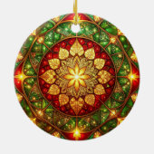 Decorative Red Green Holiday Ornament セラミックオーナメント (裏面)