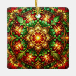 Decorative Red Green Holiday Ornament セラミックオーナメント