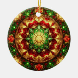 Decorative Red Green Holiday Ornament セラミックオーナメント