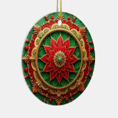 Decorative Red Green Holiday Ornament セラミックオーナメント (右)