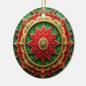 Decorative Red Green Holiday Ornament セラミックオーナメント (左)