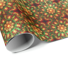 Decorative Red Green Holiday Wrapping Paper ラッピングペーパー