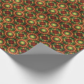 Decorative Red Green Holiday Wrapping Paper ラッピングペーパー (角)