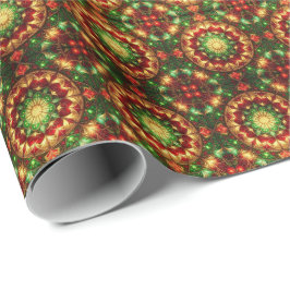 Decorative Red Green Holiday Wrapping Paper ラッピングペーパー