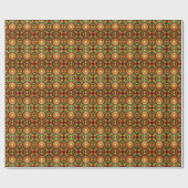 Decorative Red Green Holiday Wrapping Paper ラッピングペーパー (フラット)