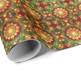 Decorative Red Green Holiday Wrapping Paper ラッピングペーパー
