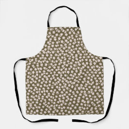 Decorative Retro Japanese Floral Pattern エプロン