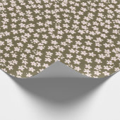 Decorative Retro Japanese Floral Pattern ラッピングペーパー (角)