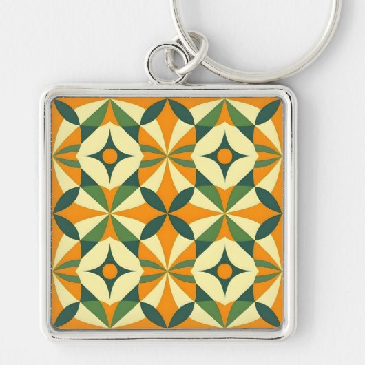 Decorative retro seamless pattern キーホルダー (正面)