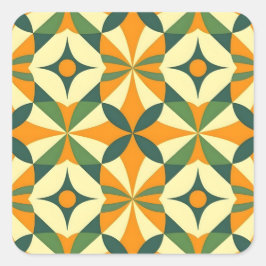 Decorative retro seamless pattern スクエアシール