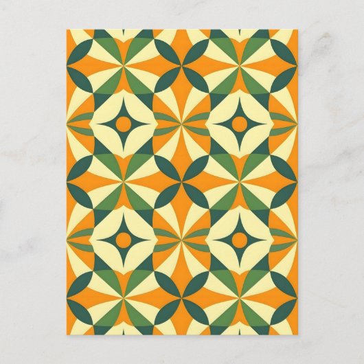 Decorative retro seamless pattern ポストカード (正面)