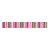 Decorative Ribbon Brown & Pink Stripe グログランリボン (正面)