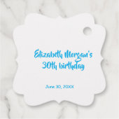 Decorative Sea Fish Under the Sea Cave Birthday フェイバータグ (裏面)