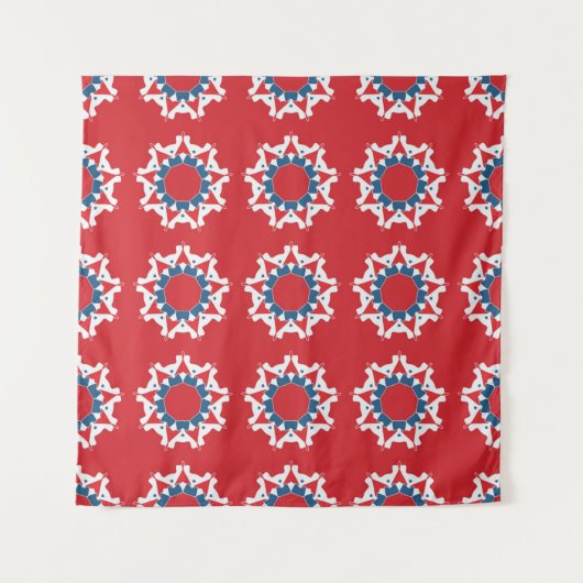 Decorative seamless pattern. Abstract texture desi タペストリー (正面)